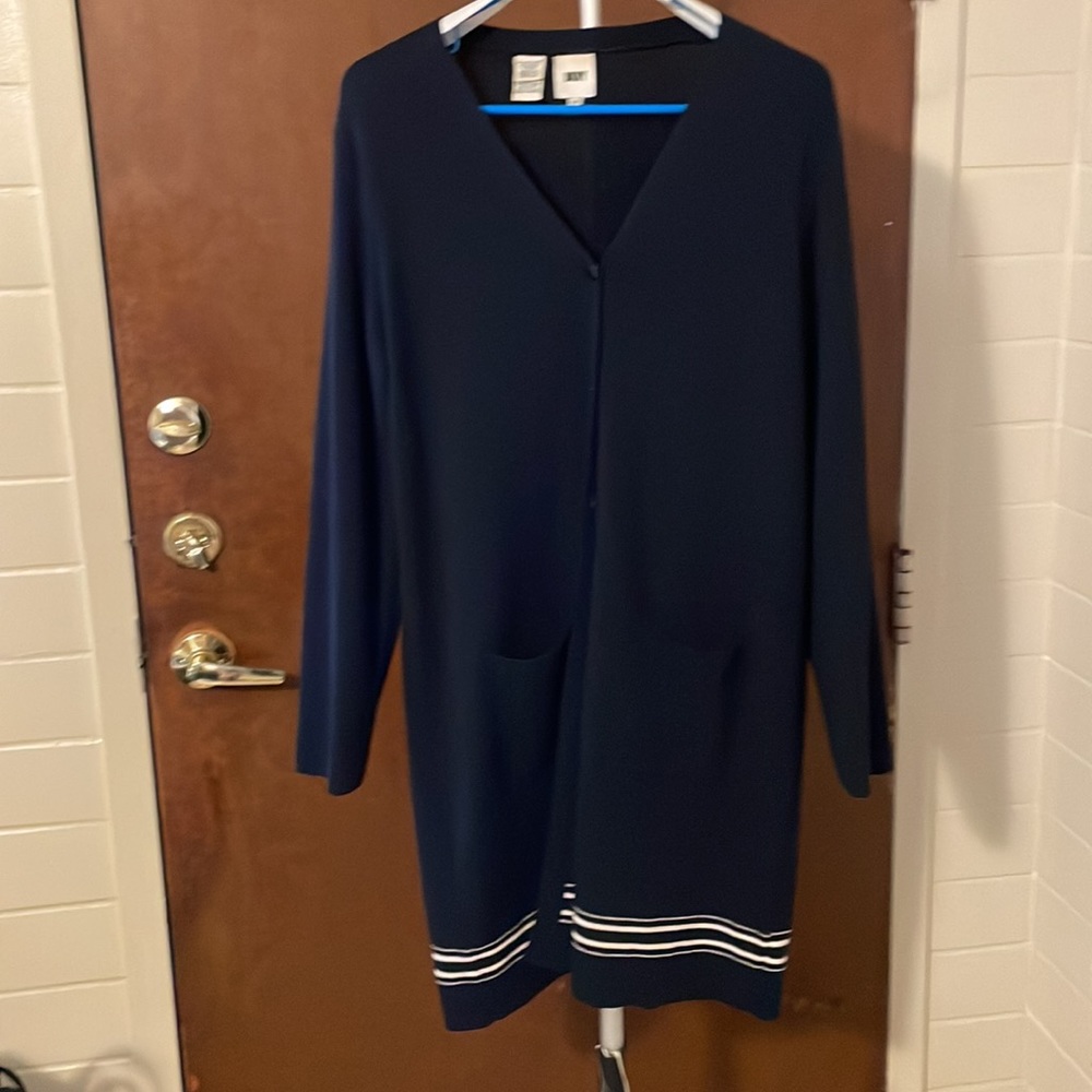 DKNY button down cardigan size Large